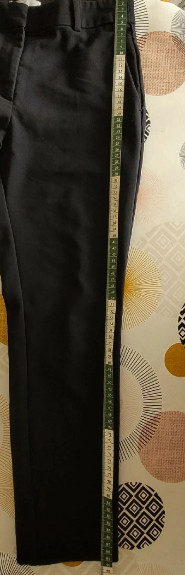H&M Calça Preta TM/TFr38-Preta-Corte Justo e Cintura Elástica em BE – photo 12